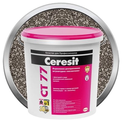 Декоративная штукатурка Ceresit CT 77 мозаичная 1,4-2 мм 25 кг