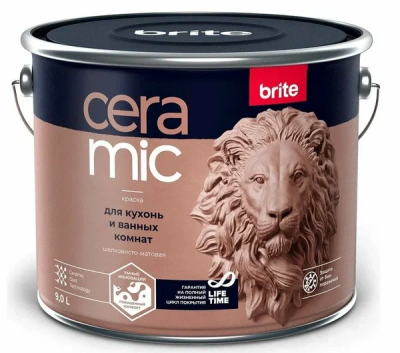 Краска BRITE CERAMIC для кухонь и ванных комнат база А