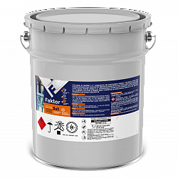 Грунт-эмаль FAKTOR на ржавчину 3 в 1 черная, барабан 20 кг (215158)