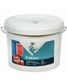 Краска FAKTOR интерьерная белая, ведро 13 кг 