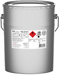 Лак НЦ-2144 высоковязкий глянцевый, ведро 16 кг (П2668.3)