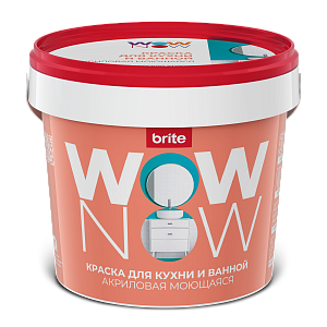 Краска WOW NOW для кухни и ванной белая база А, банка 0,25 л (О04086)